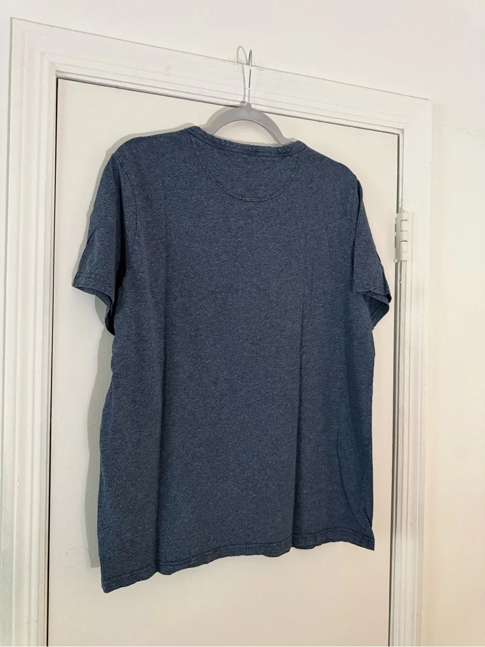 Merona Men's Navy Henley Short Sleeve Shirt - Merona Size Large